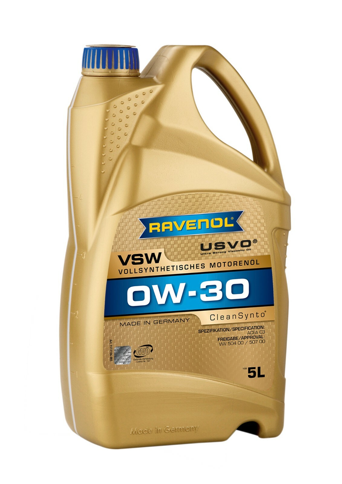 RAVENOL VSW 0W-30 Fully Synthetic Motor Oil (5 Liter)
