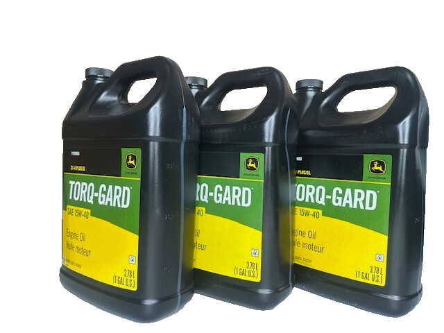 John Deere TY26800 Engine Oil, Torq-Gard SAE 15W-40 (1 Gallon) 3 pack