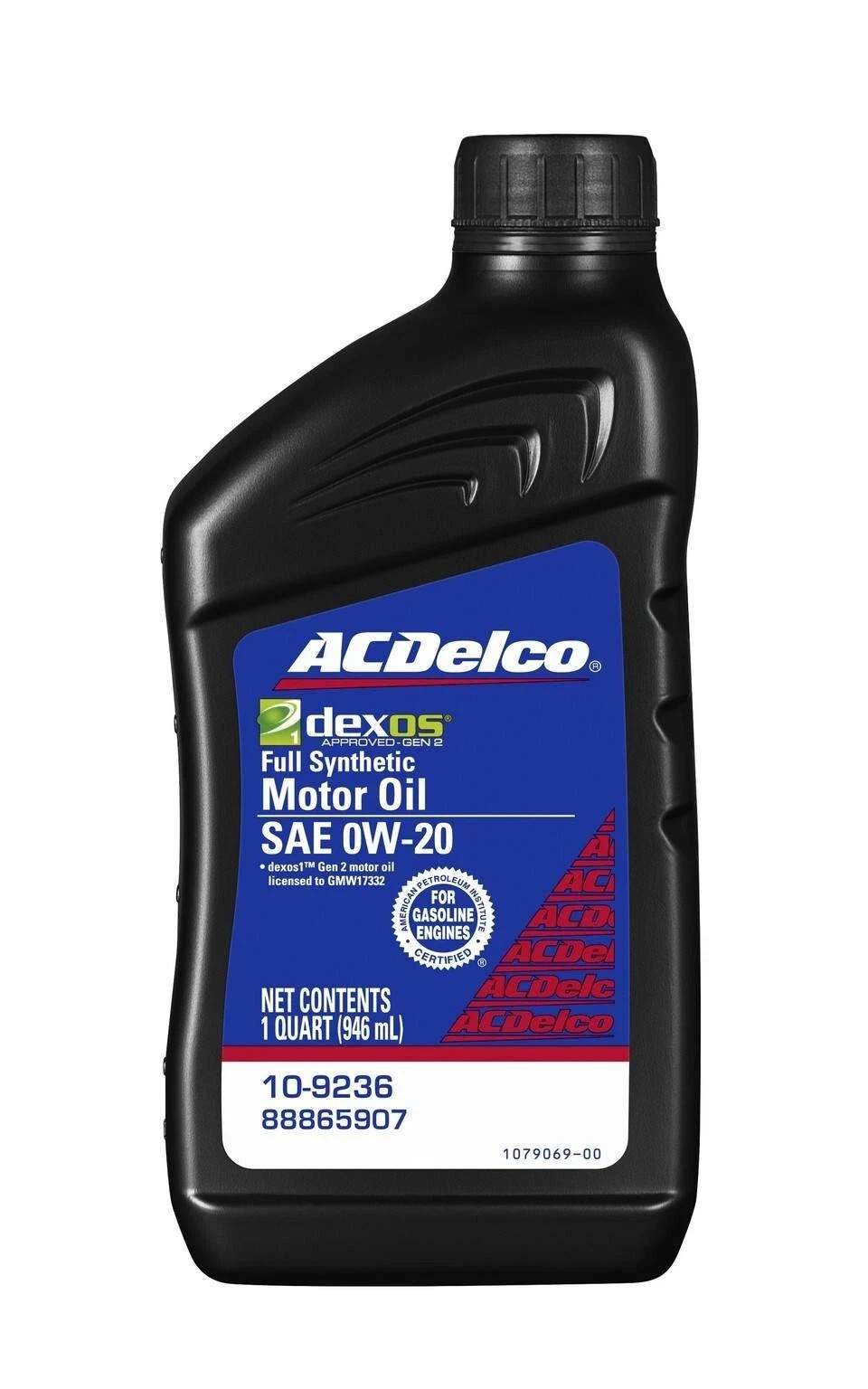 8 Quarts – ACDelco GM OE FULL SYNTHETIC SAE 0W-20 GEN 2 Dexos1 Motor Oil 10-9236