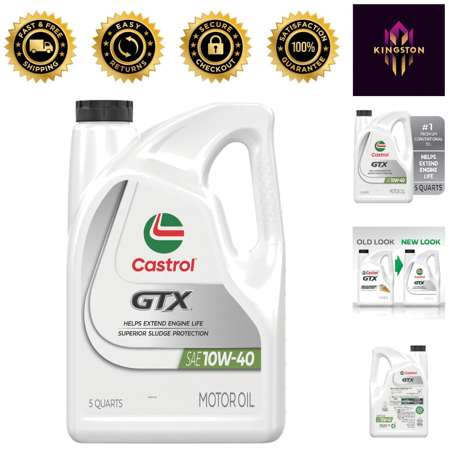 GTX 10W-40 Conventional Oil – Superior Protection in 5 Quart Bottle