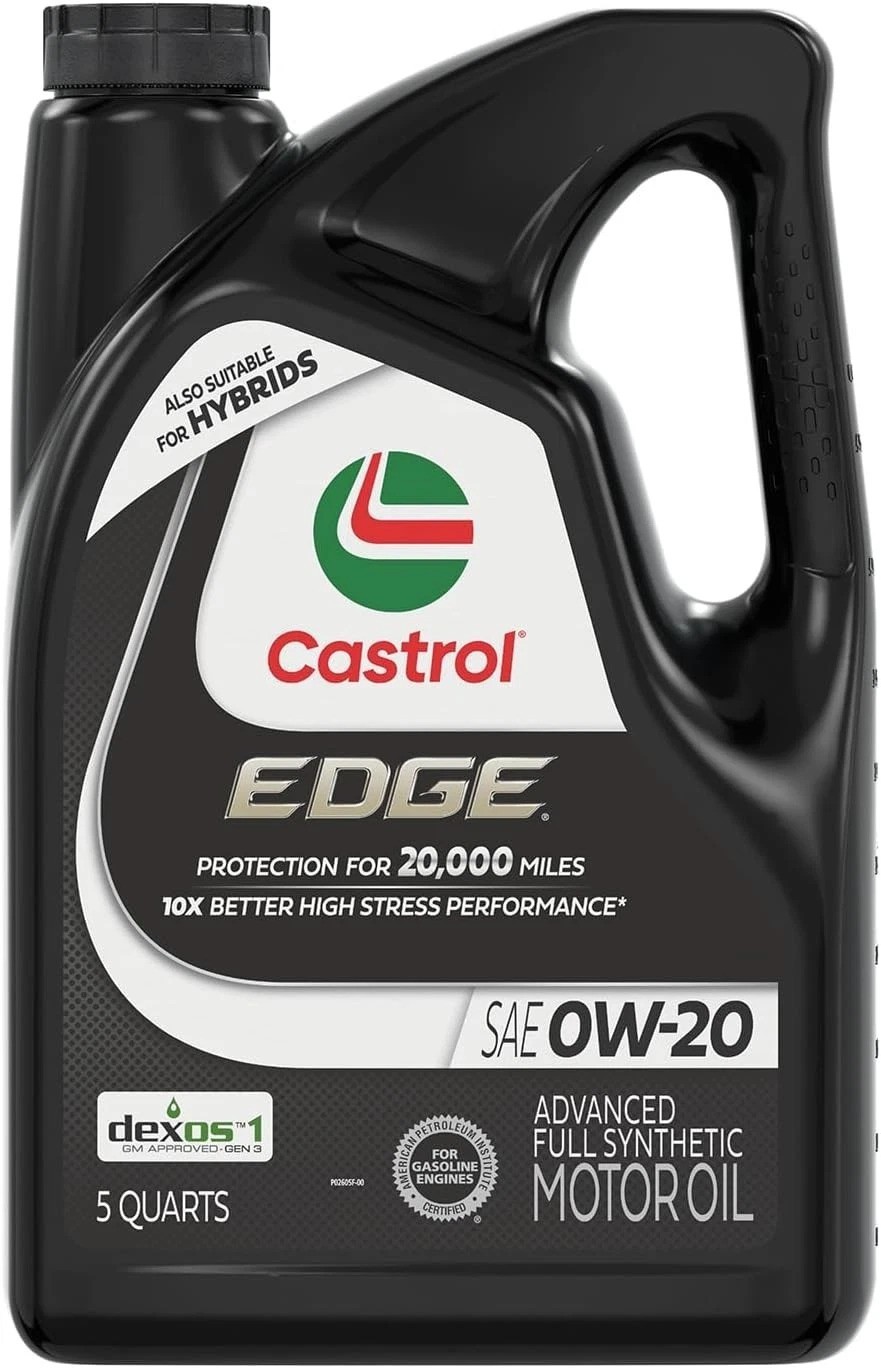 Fuel Efficient Motor Oil 0W20 5 Quarts Jug for High Temperature Performance