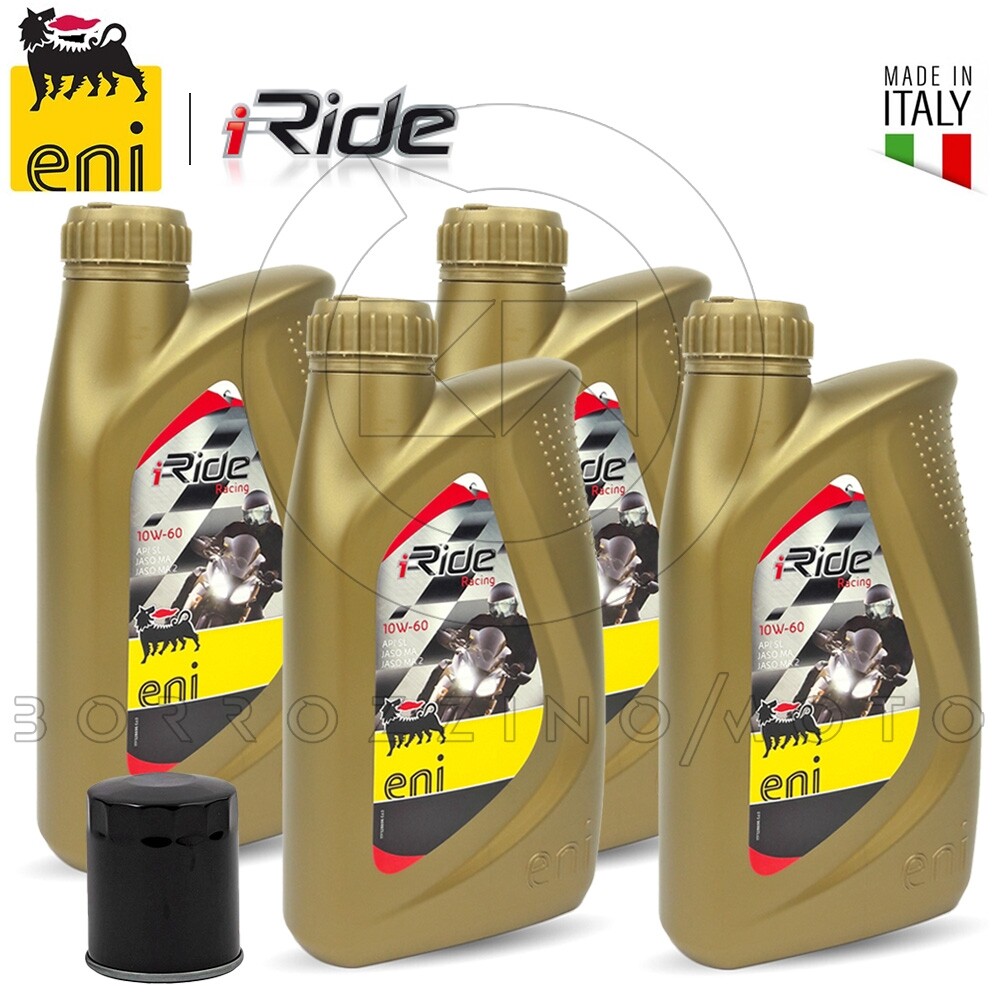 TAGLIANDO 4LT OIL ENI I-RIDE 10W60 + FILTER TRIUMPH SPEED TRIPLE 885 1997-1999