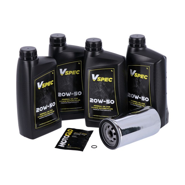 MCS, engine oil maintenance kit. 20W50 Mineral 91-98 Dyna (NU)