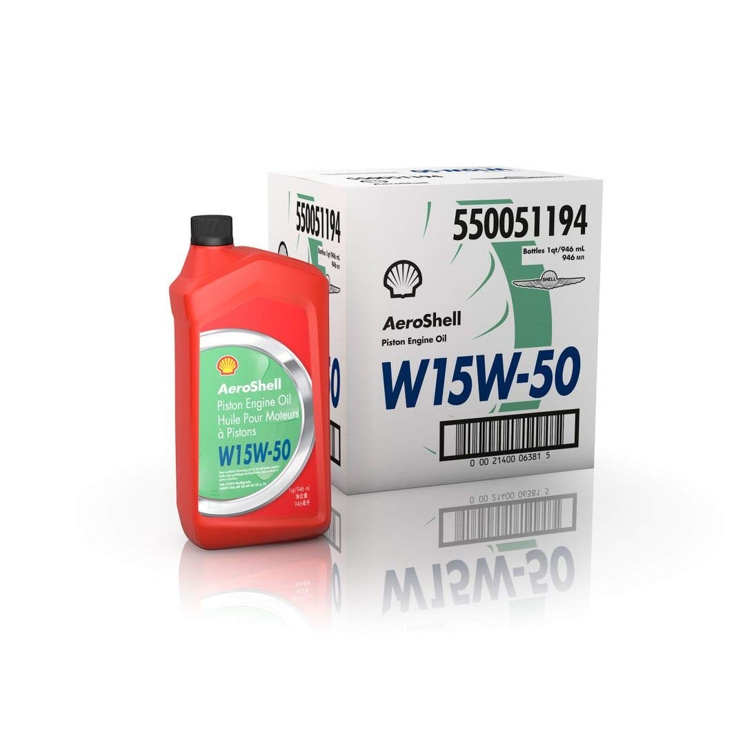 AeroShell Oil W 15W-50-550050835 – 6×1 quart case 6 Quart Case