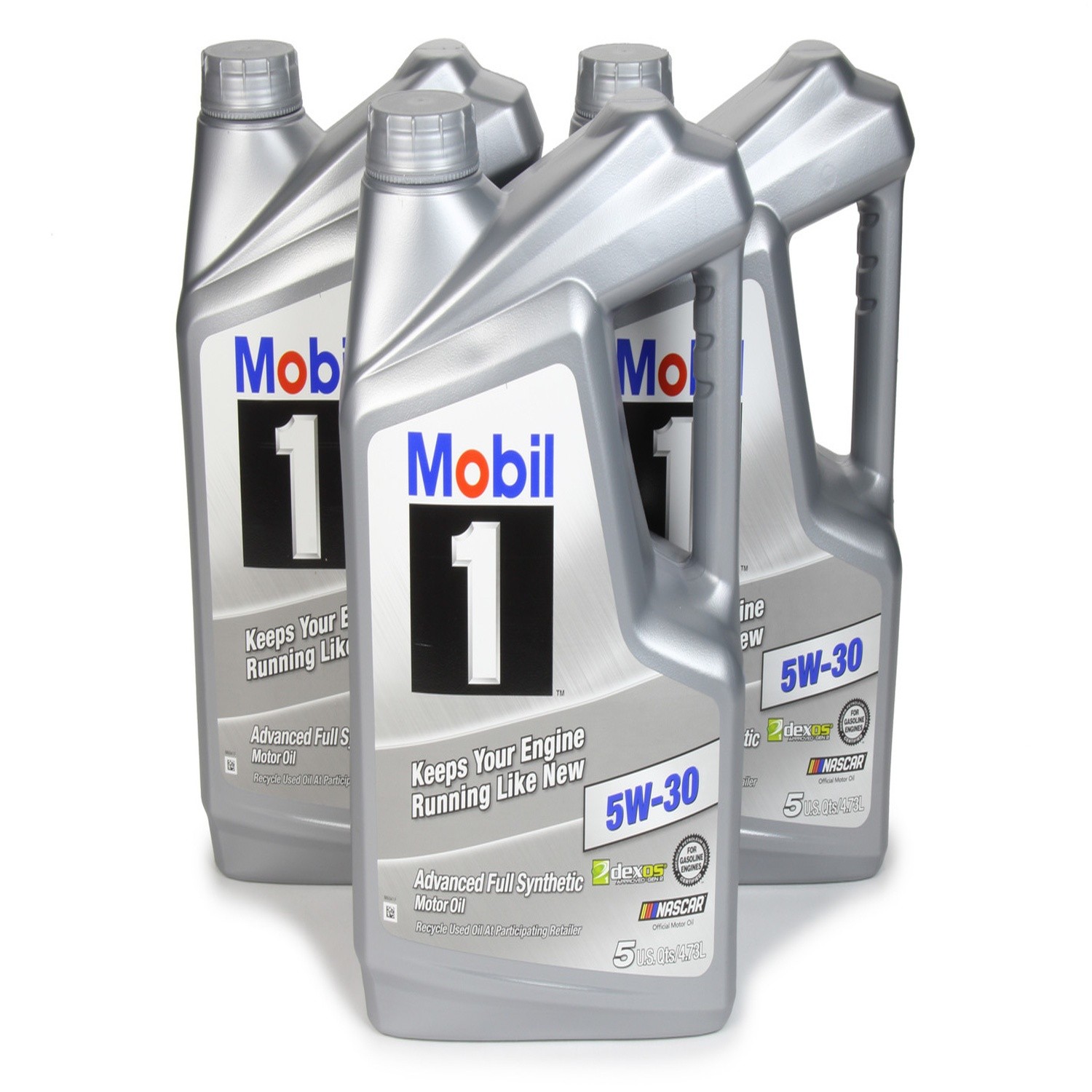 Mobil 1 124317, Set of 3 5W30 Synthetic Oil Case 3X5 Qt Bottles Dexos Performanc