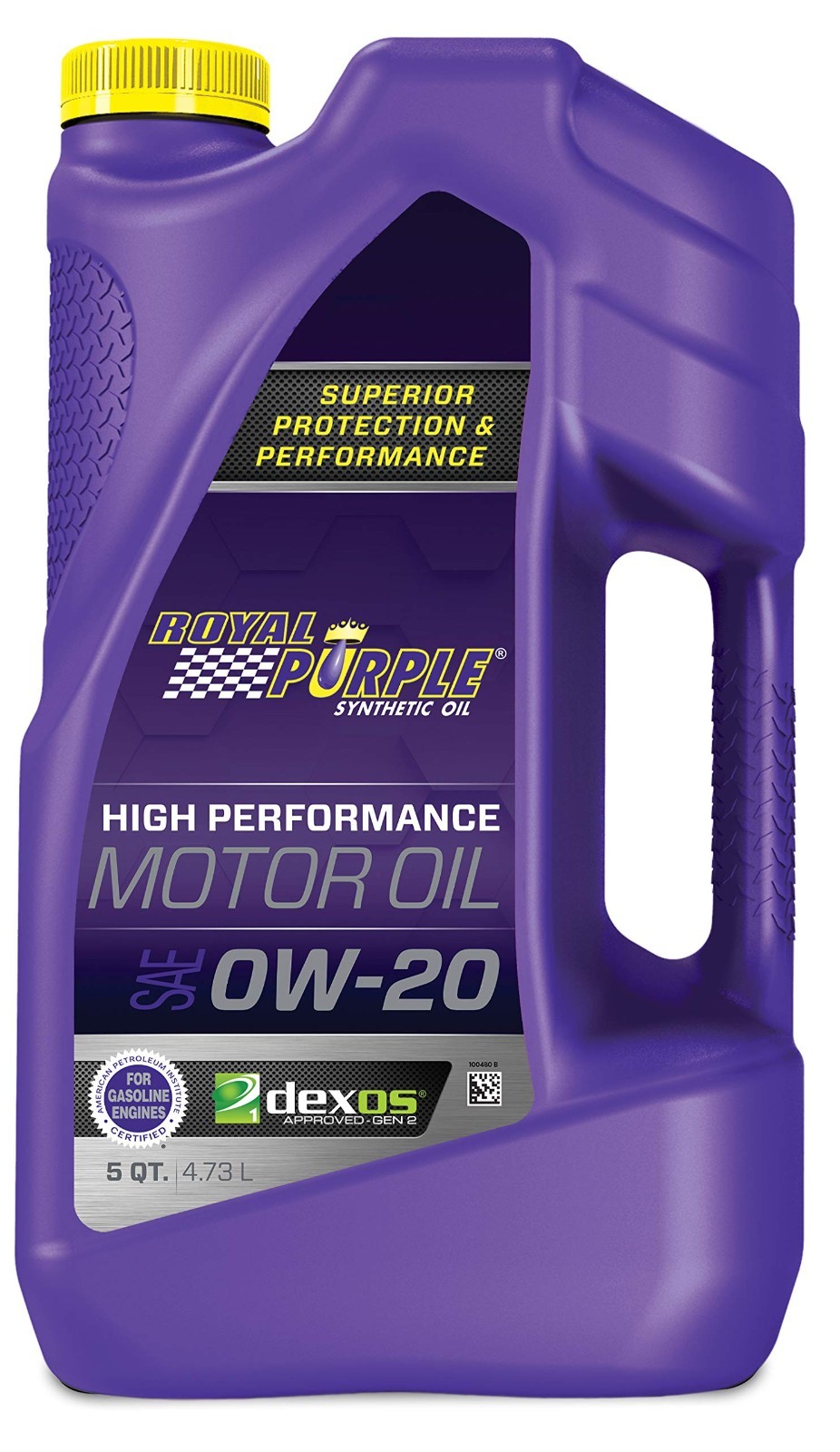 High Performance 0W-20 Synthetic Motor Oil – API-Licensed, 5 Quart, Engine Oil