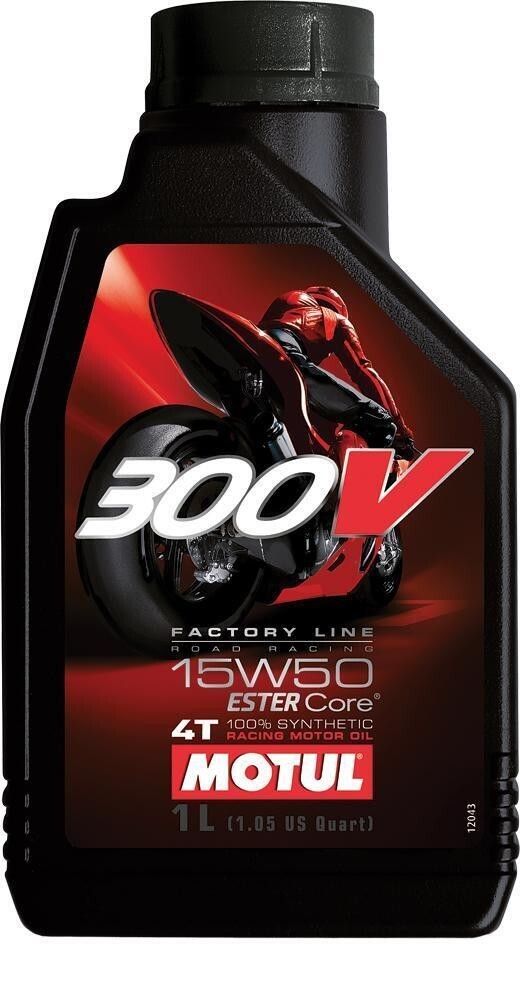 Motul 104125 Oil 1 Pack 300V Road Racing Synthetic 15W50 1 liter