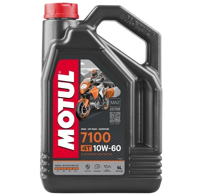 Motul 7100 10W-60 4T 4L Full Synthetic Ester Motorcycle Oil 104101