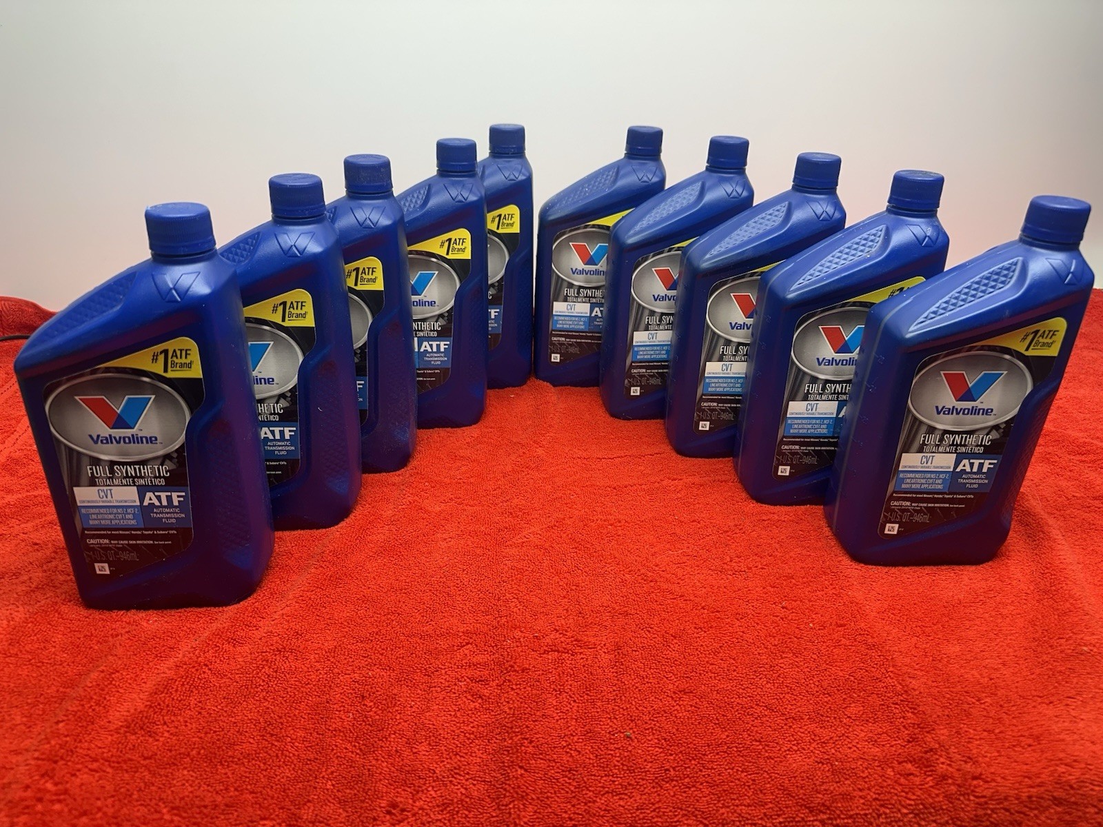 Valvoline 1 Quart CVT Synthetic Continuously Variable Transmission Fluid 10 PK