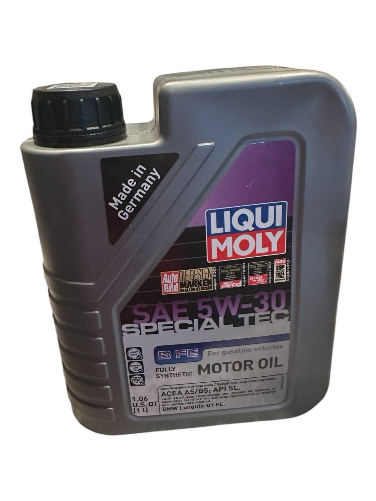 LIQUI MOLY Engine Oil – Special Tec B FE SAE 5W-30 1.06 Qt/1 Liter