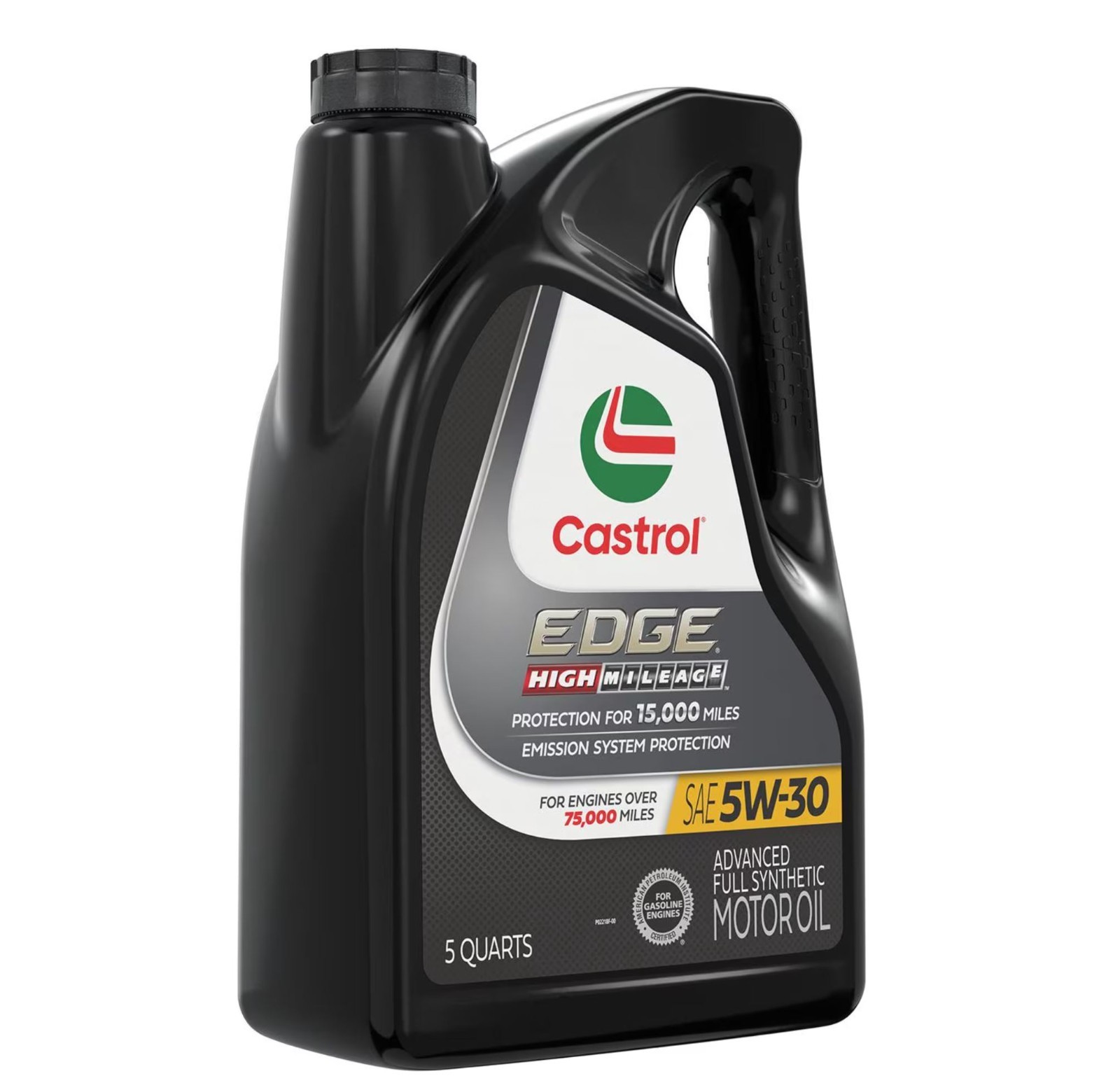 2 Pack Castrol EDGE High Mileage Full Synthetic 5W-30 Engine Oil 5 Quart