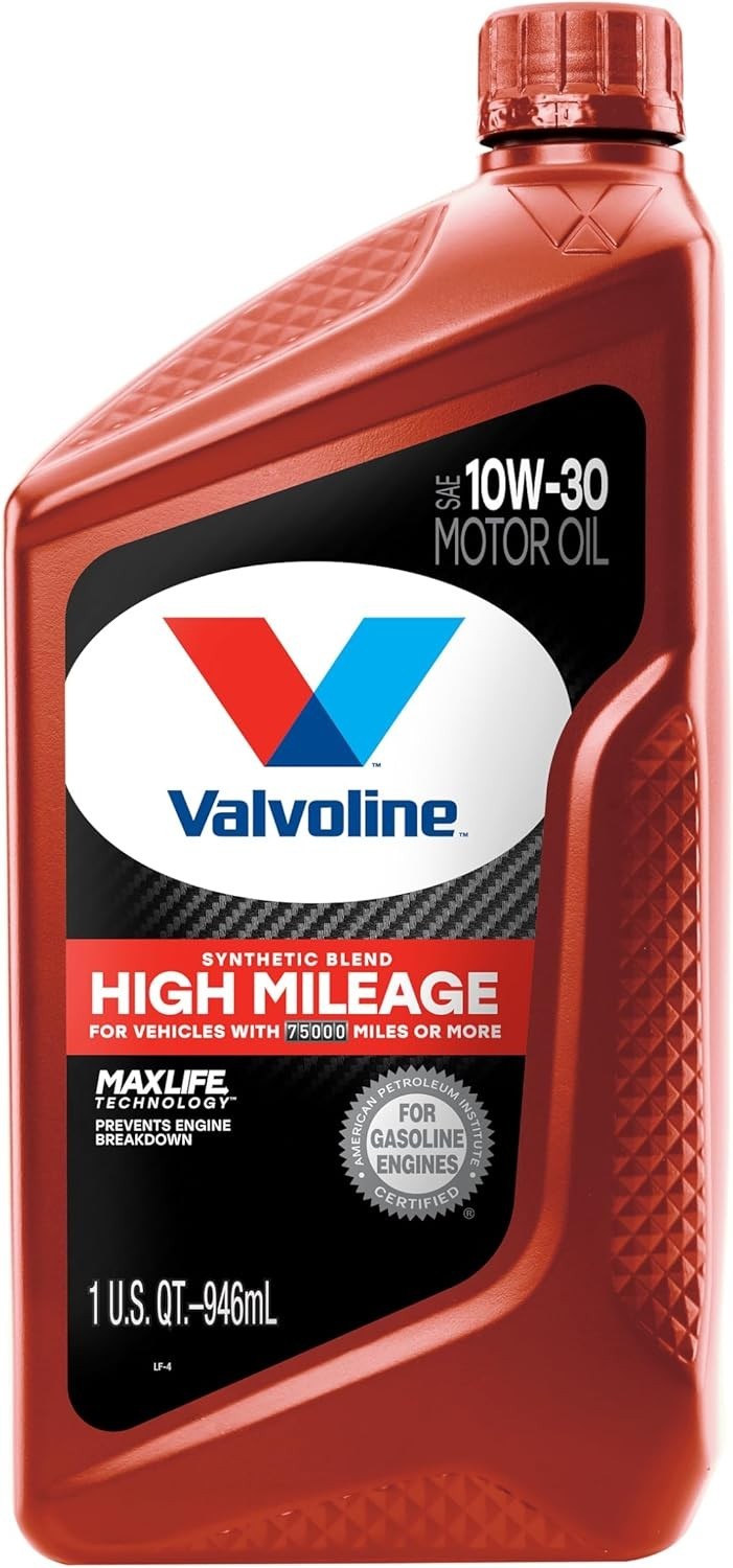 Advanced 10W-30 High Mileage Motor Oil with Seal Conditioners – 6 Quart Set