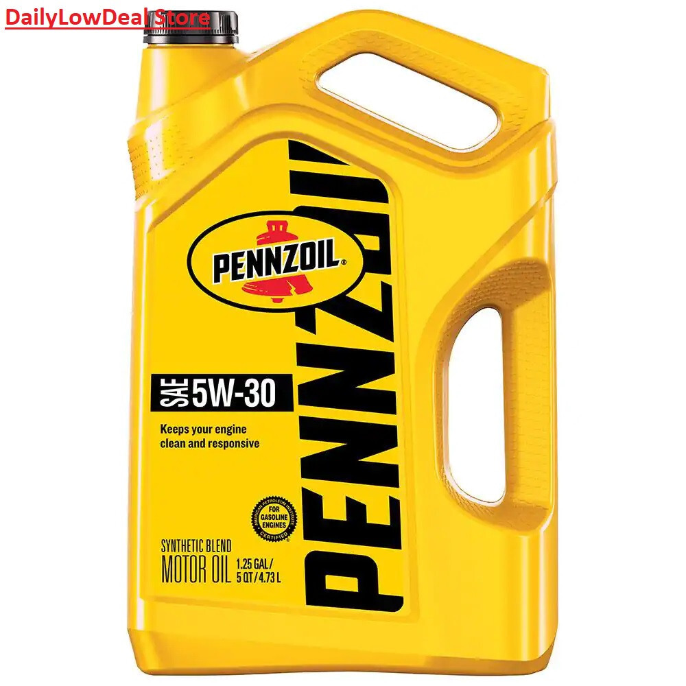 Pennzoil SAE 5W-30 Synthetic Blend Motor Oil 5 Qt. (1.25 Gal)