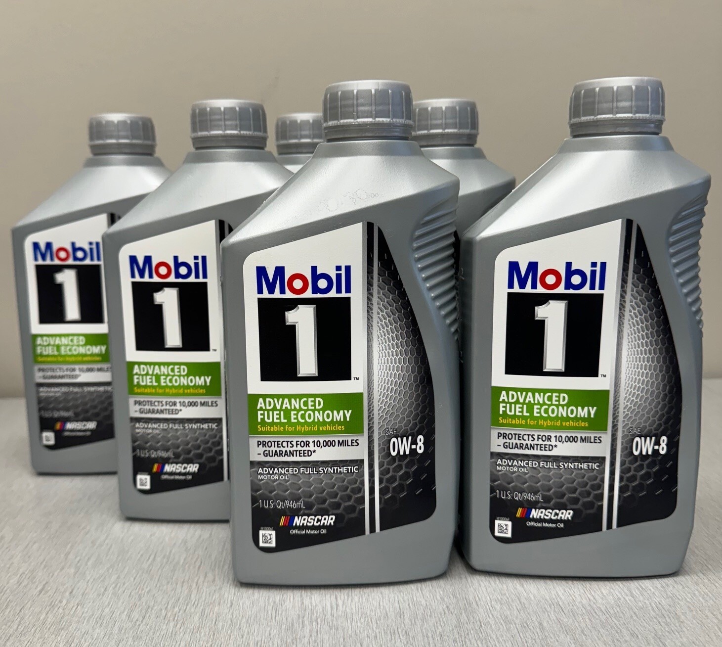 Mobil 1 Synthetic Motor Oil 0W-8 JASO GLV-1- 6 Quarts (1 Case)