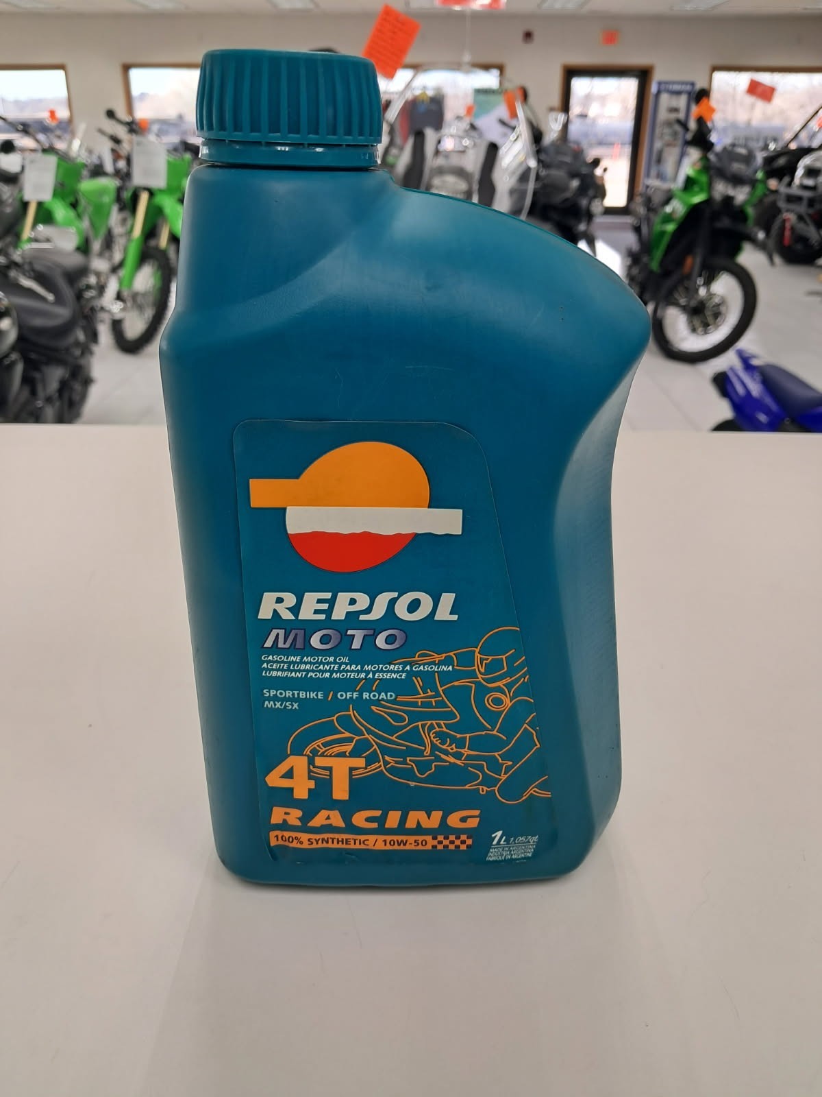 Repsol Moto Full Synthetic 10w-50 4T Racing Engine Oil. 1 QT.