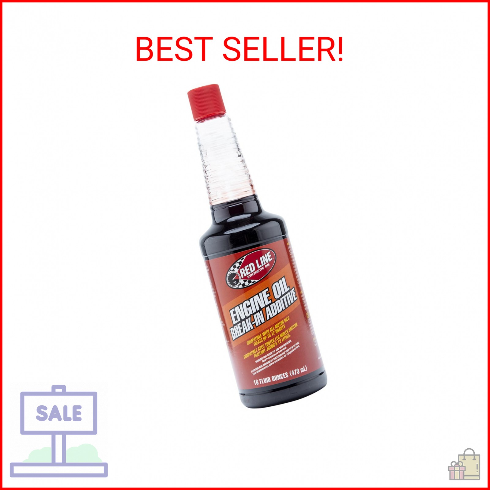 Red Line 81403 Engine Oil Break-In Additive – 16 Ounce