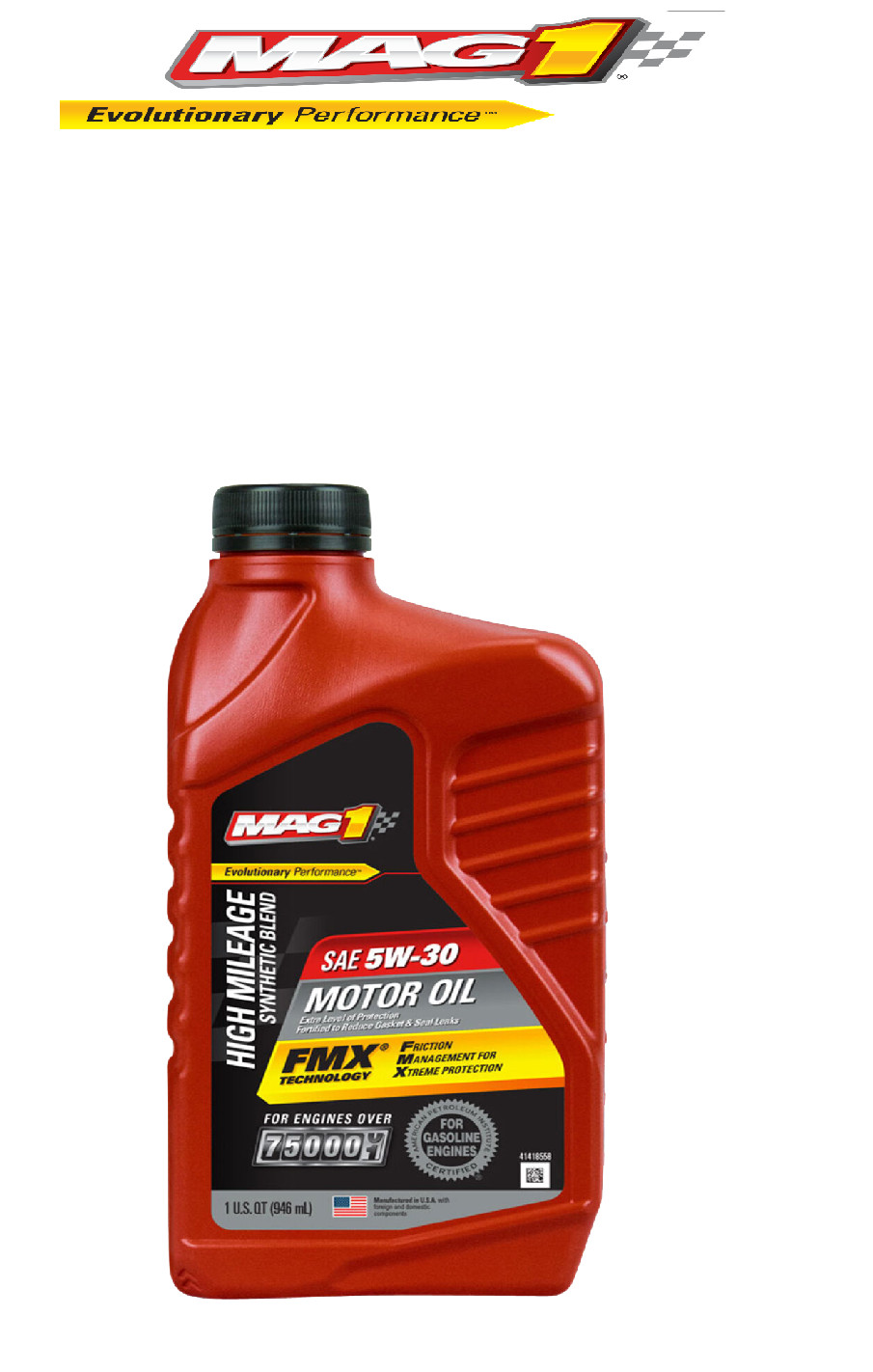 MAG1 5W-30 Synthetic Blend Motor Oil FMX 1 Quart Pack Of 1 Made In Usa
