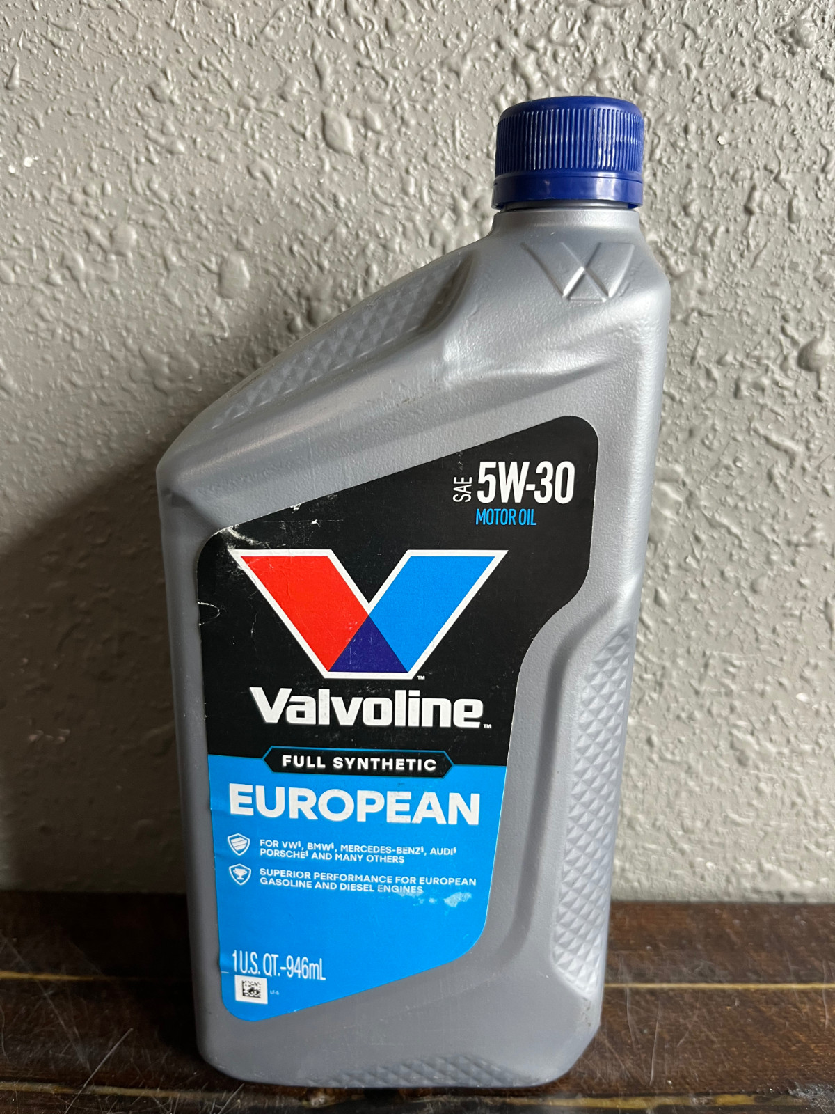 Valvoline Full Synthetic European 5W-30 Motor Oil For VW BMW Audi 1 US QT 946mL