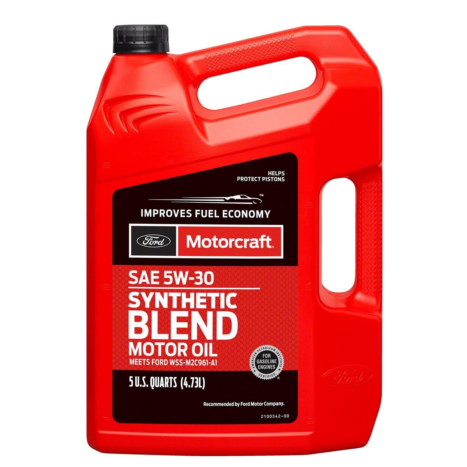 (2 pack) Motorcraft SAE 5W-30 Synthetic Blend Motor Oil 5 Quarts,free ship