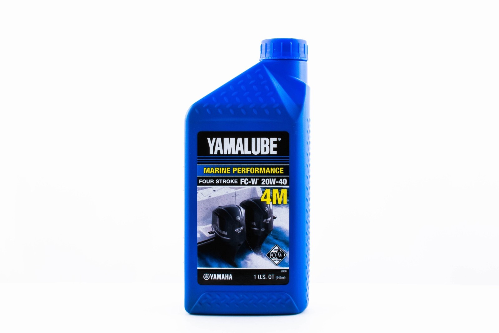 NEW YAMALUBE 20W40 OUTBOARD MINERAL 4M FC-W MARINE ENGINE OIL QUART