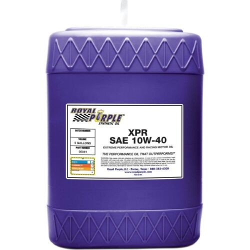 Royal Purple XPR SAE 10W-40 Synthetic Motor Oil 5 Gallon Pail Universal 05041