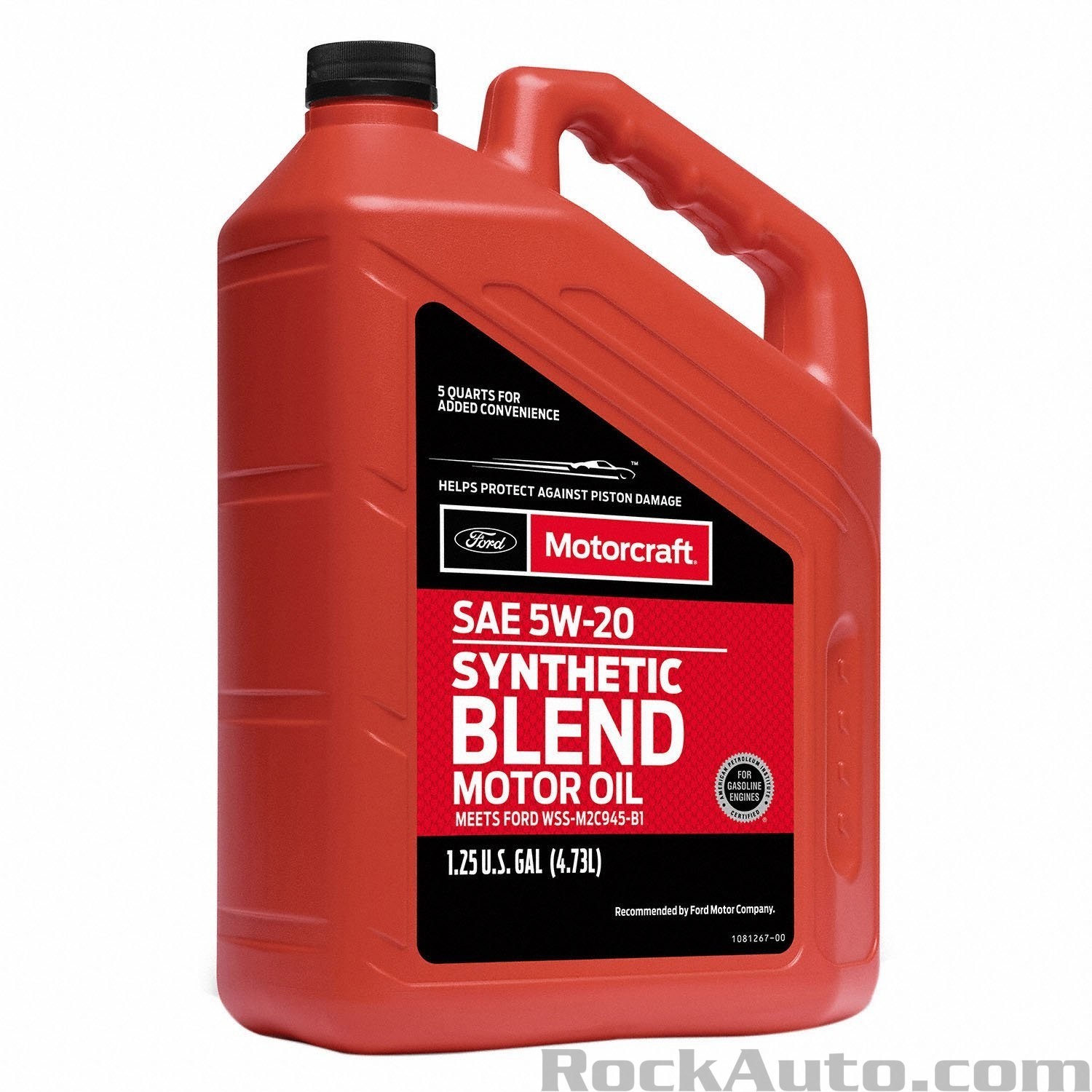 2 PACK- MOTORCRAFT XO5W205Q3SP Premium Synthetic Blend; SAE 5W-20; 5 Quart