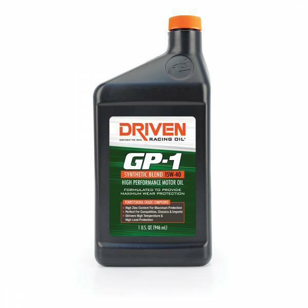 DRIVEN GP-1 15W-40 Synthetic Blend High Performance Oil 1 Quart 19406
