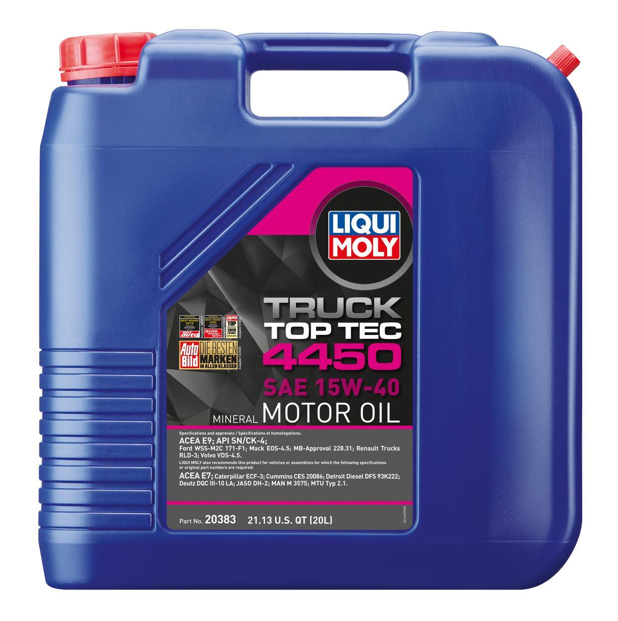 LIQUI MOLY Engine Oil – Top Tec Truck 4450 SAE 15W-40