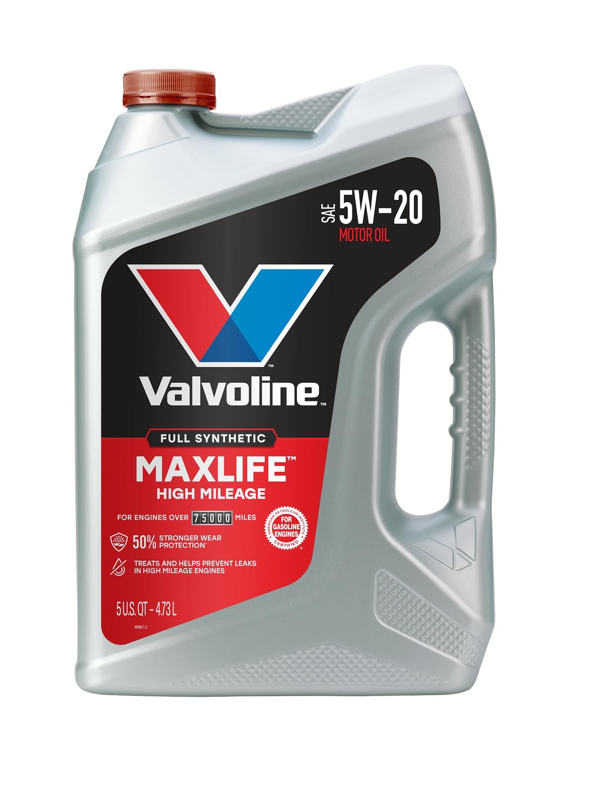Valvoline MaxLife High Mileage Full Synthetic 5W-20 5 qt (Pack of 1), Gold