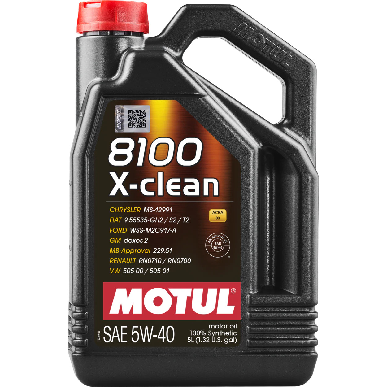 Motul 5W-40 8100 XCess G2 5L, Full Synthetic – 109776