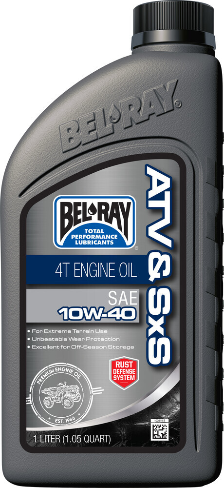 BEL-RAY ATV & SXS 10W-40 Mineral Conventional 4T 4-Stroke Engine Oil 1L