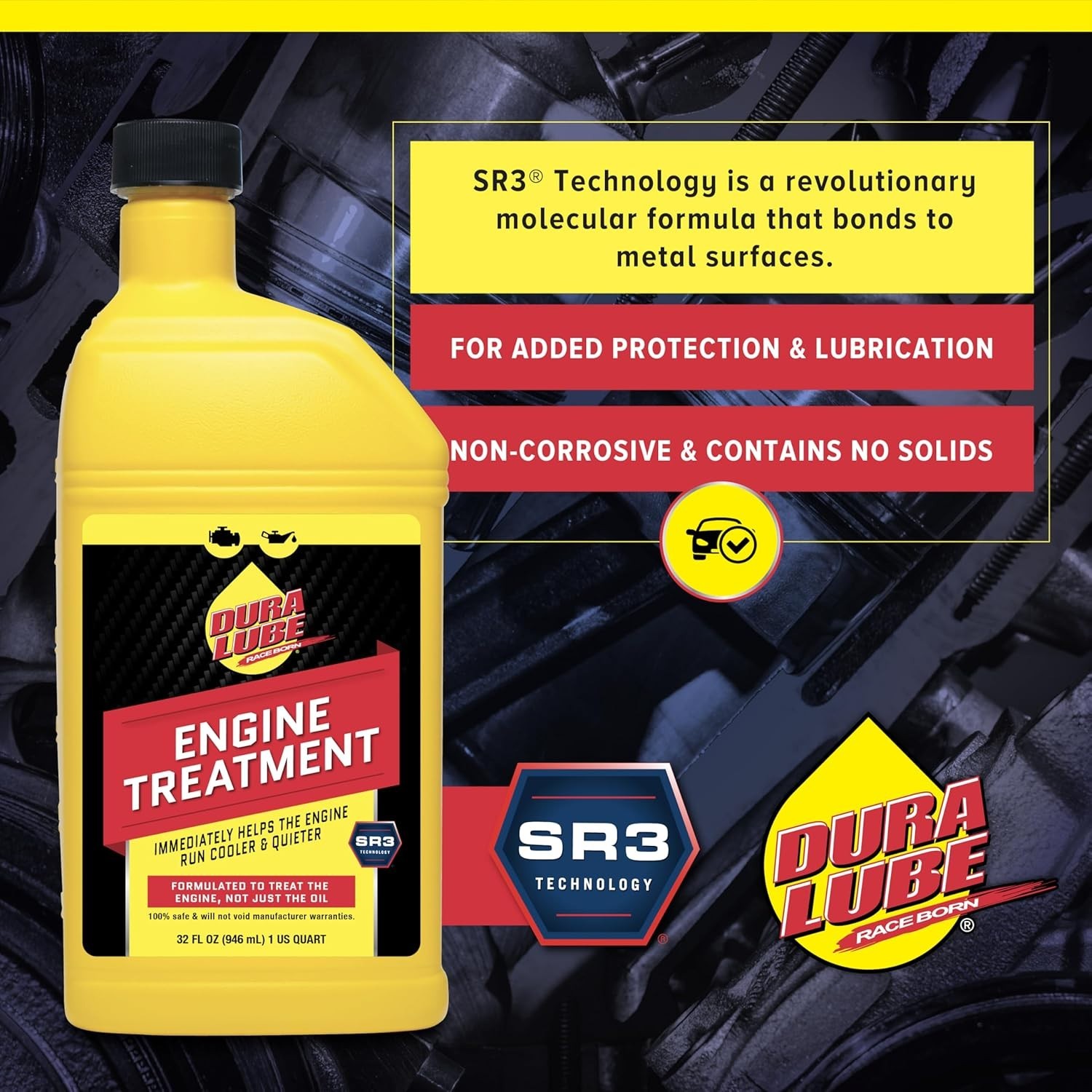 32 oz Engine Treatment by Dura Lube – Extend Engine Life & Improve Efficiency