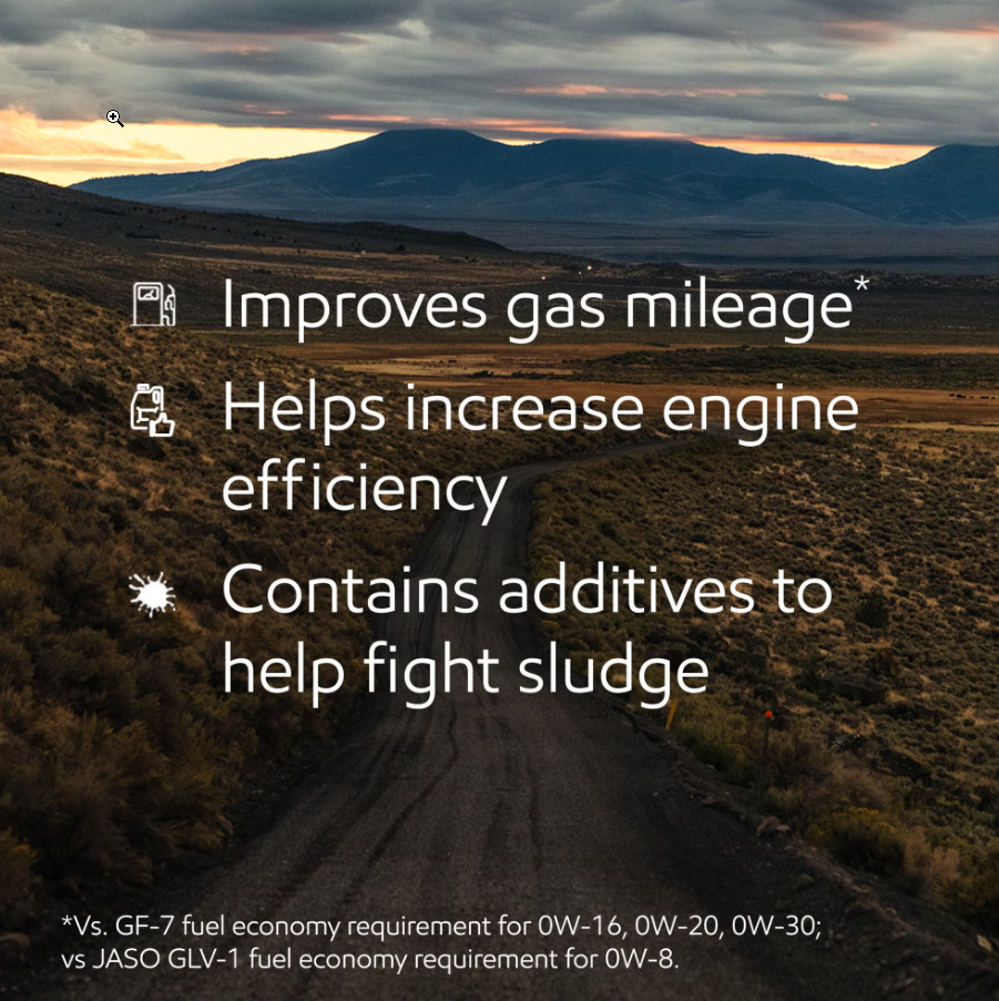 Mobil 1 Advanced Fuel Economy Full Synthetic Motor Oil 0W-20, 5 Quart