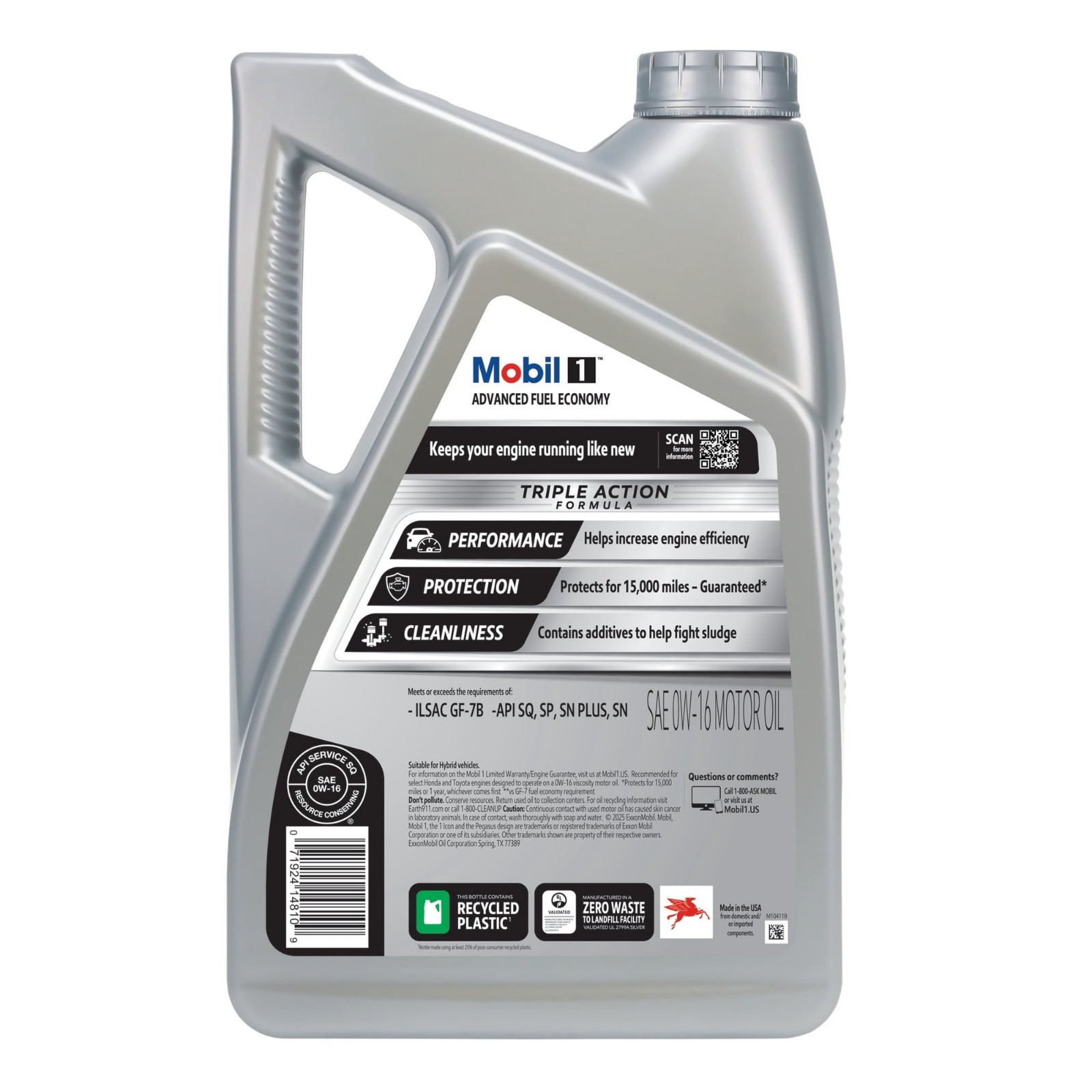 SALE- 2 PACK- MOBIL 124322 0W-16; Advanced Fuel Economy Motor Oil 0W-16 5QT