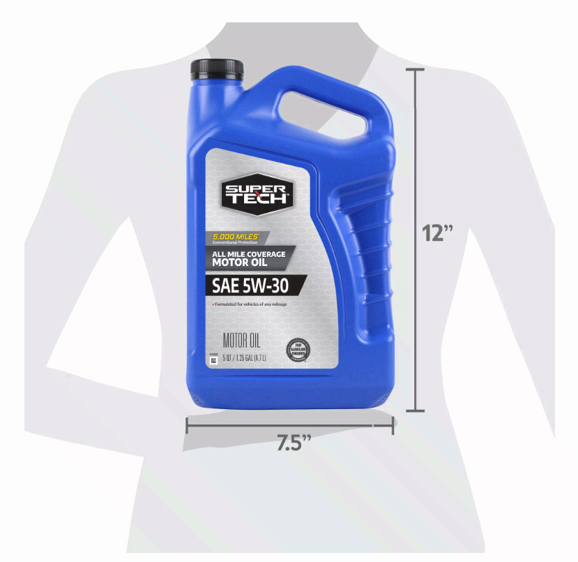 SALE (3 pack) Super Tech All Mileage Synthetic Blend Motor Oil SAE 5W-30, 5Q