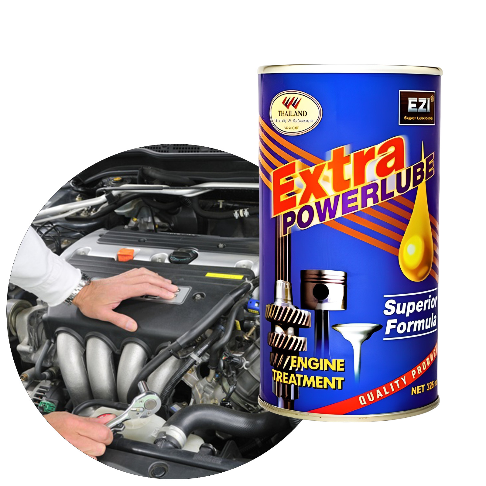 EZI Extra Power Lube Blue Superior Formula Engine Treatment Oil (3 Packs X326ml)