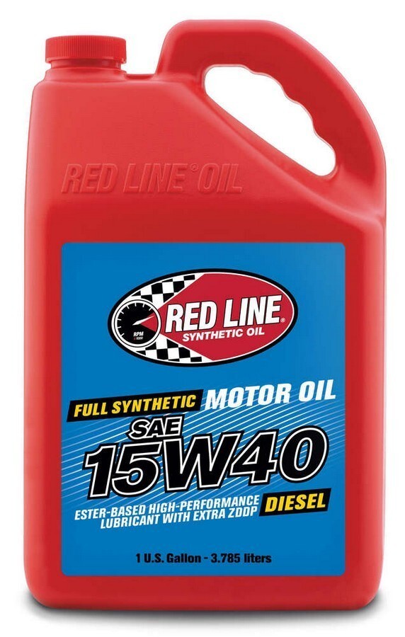 Redline 21405 Diesel Motor Oil Full Synthetic 15W-40 Pack of 4 Gallons