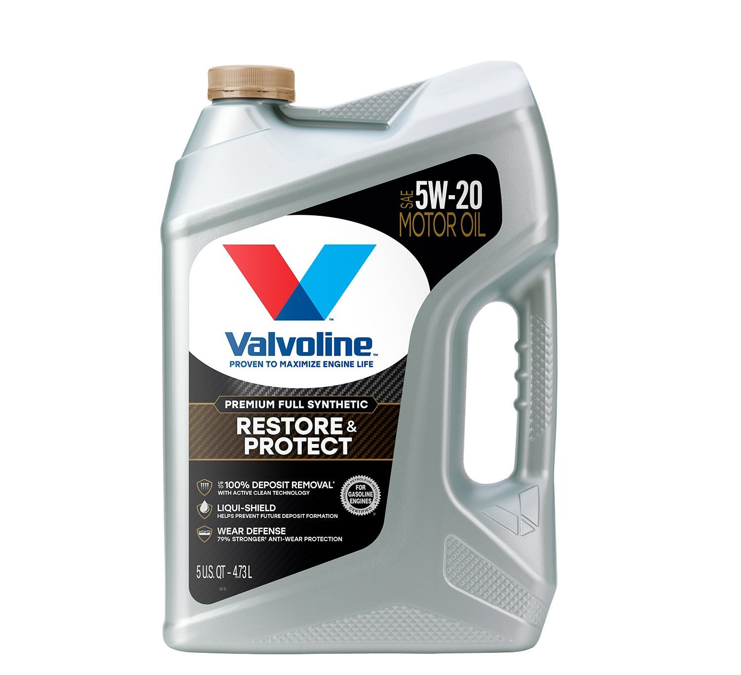 3 PACK – VALVOLINE 904562 Restore & Protect Full Synthetic SAE 5W-20; 5 Quart