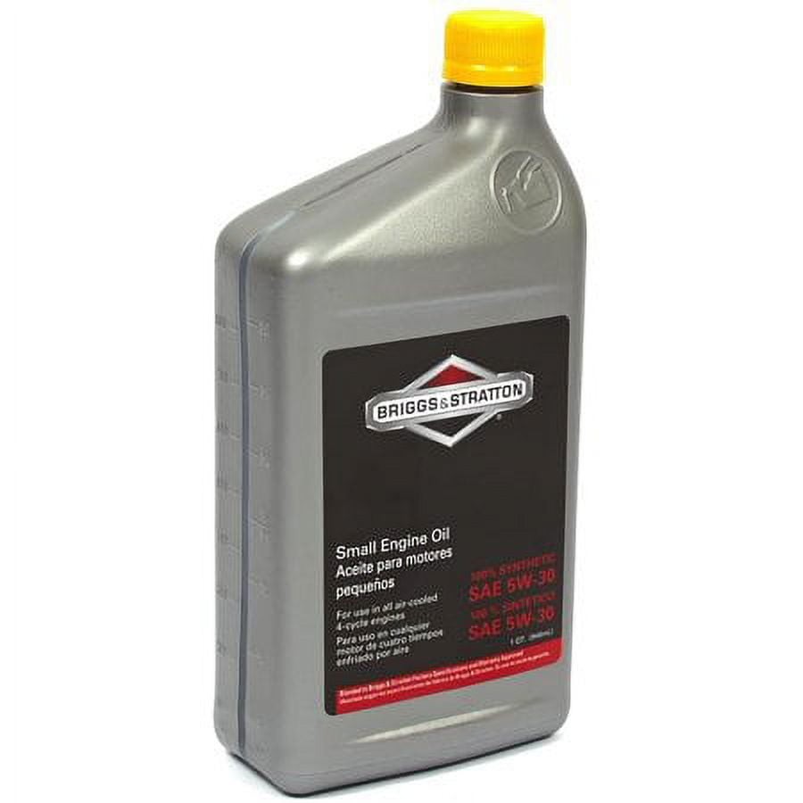 Briggs & Stratton SAE 5W-30 Synthetic Small Engine Motor Oil – 32 Oz. 100074