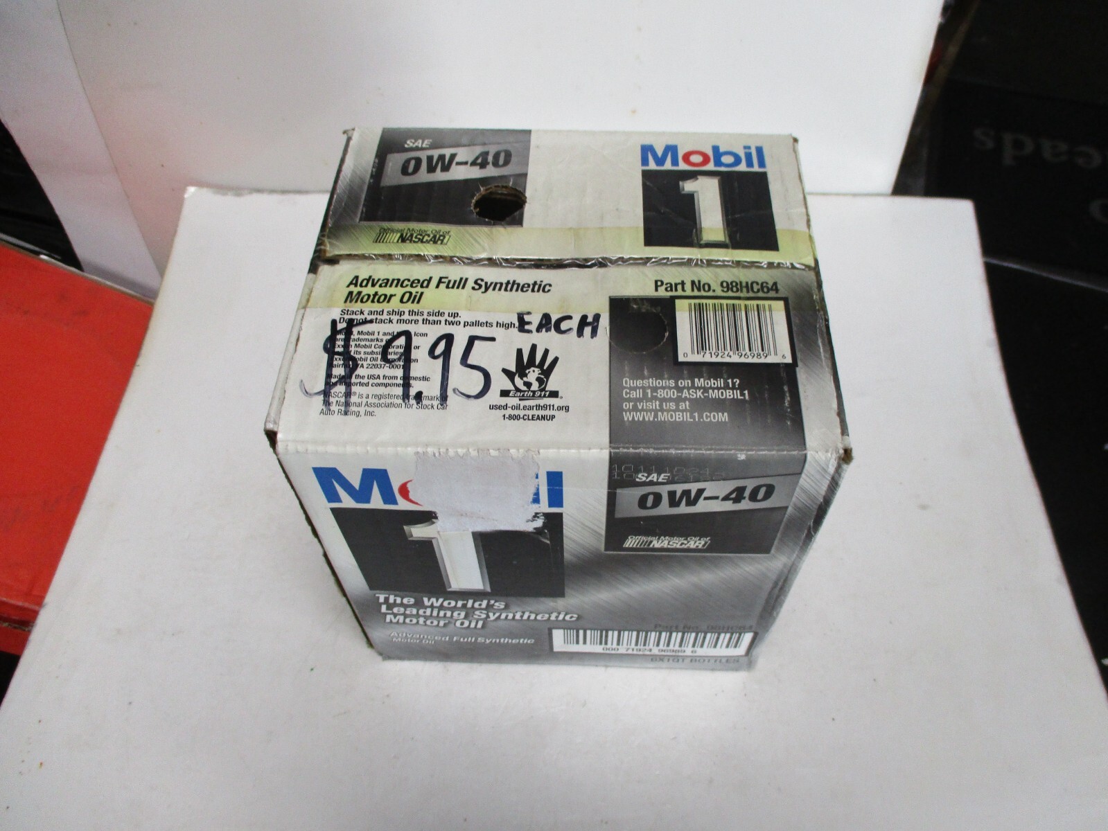 6 PACK – Mobil 1 98JE19 -0W-40 Full Synthetic Motor Oil, (Total 6 Quart)