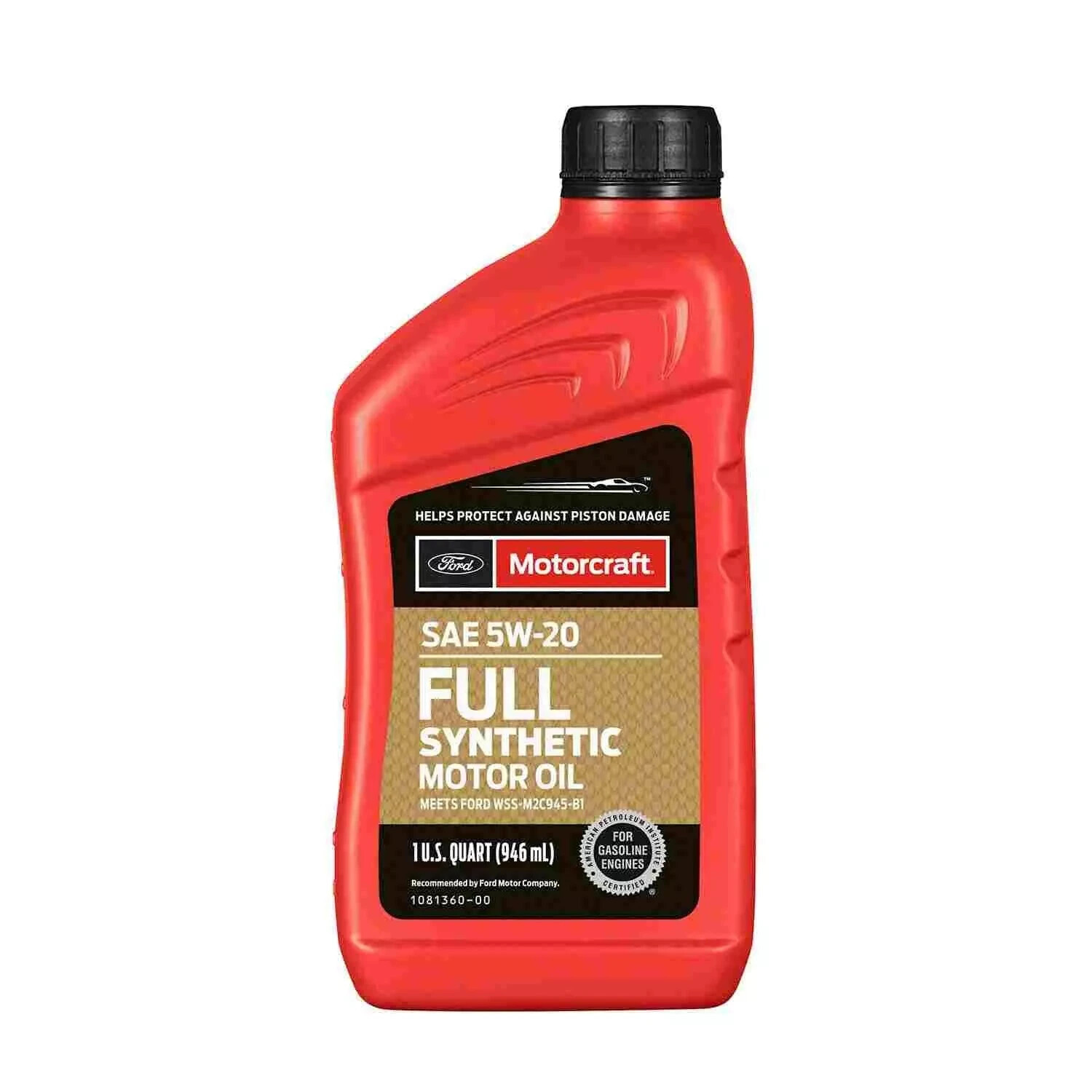 6 Quarts OEM Full Synthetic Engine Motor Oil FORD/Motorcraft SAE 5W-20
