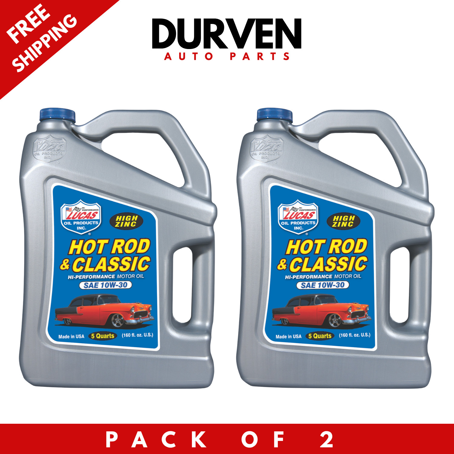 Lucas Oil 10679 Sae 10w-30 Hot Rod Oil 10 Quarts