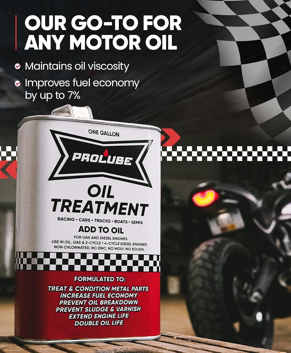 Oil Treatment – Engine Oil Additive for Gas & Diesel Engines – Reduces Wear, …