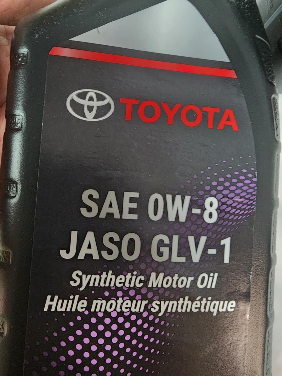 TOYOTA/LEXUS SAE 0W-8 JASO GLV-1 CASE OF 6 QUARTS 00279-08QTE-01
