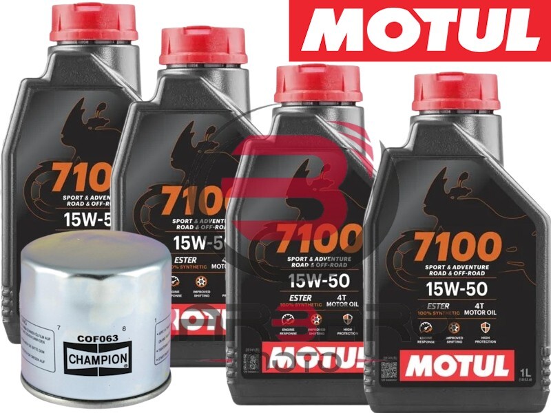 Cutting BMW R 850 R 1999-2006 R850 4 MOTUL 7100 15W50 + oil filter cof063