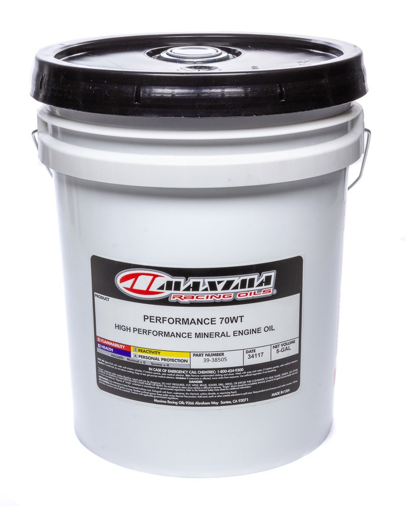 Maxima Racing Oils 39-38505 70W Conventional Motor Oil 5 Gallon Bucket