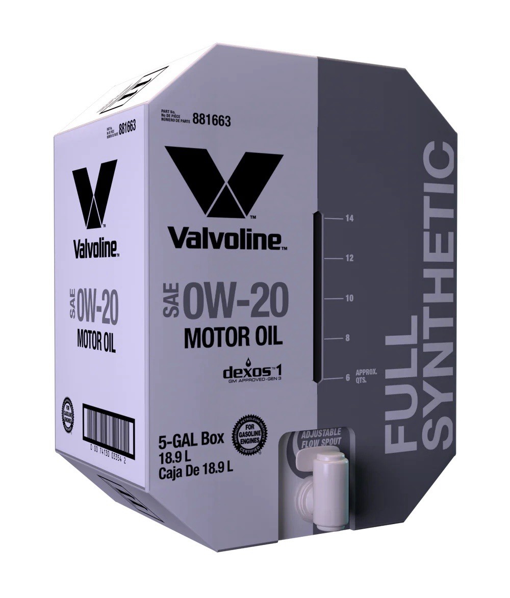 Valvoline 0W-20 Full Synthetic Motor Oil 5 Gallon Bag-in-Box (18.9L)