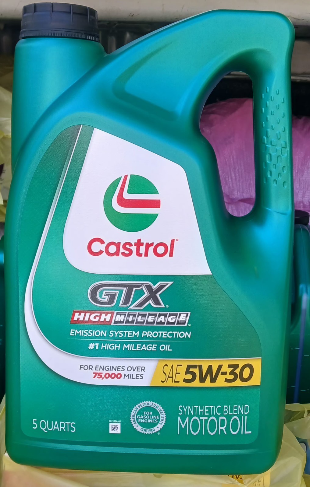 Castrol 03102 GTX High Mileage 5 QT 5W-30 High Mileage Motor Oil
