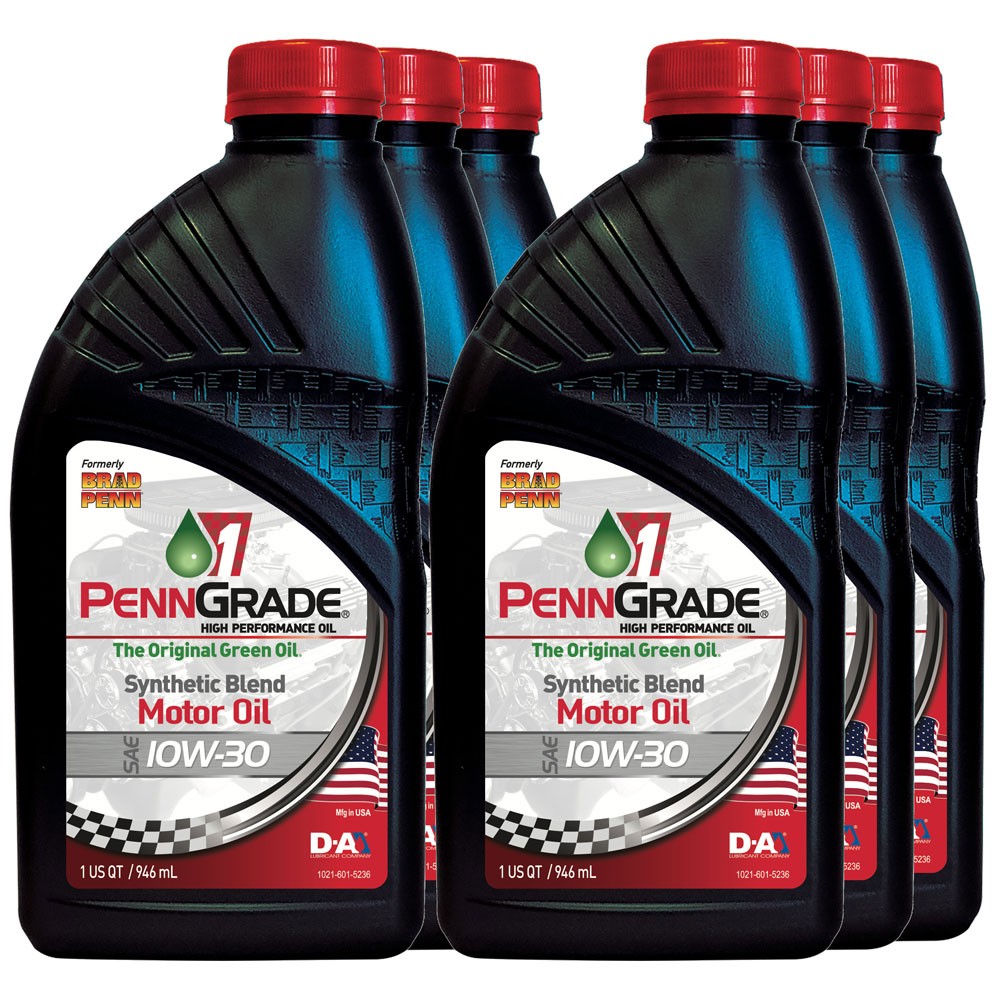 Brad Penn / PennGrade 1, 71506, Semi-Synthetic HP Engine Oil, 10W30, 6 Quarts