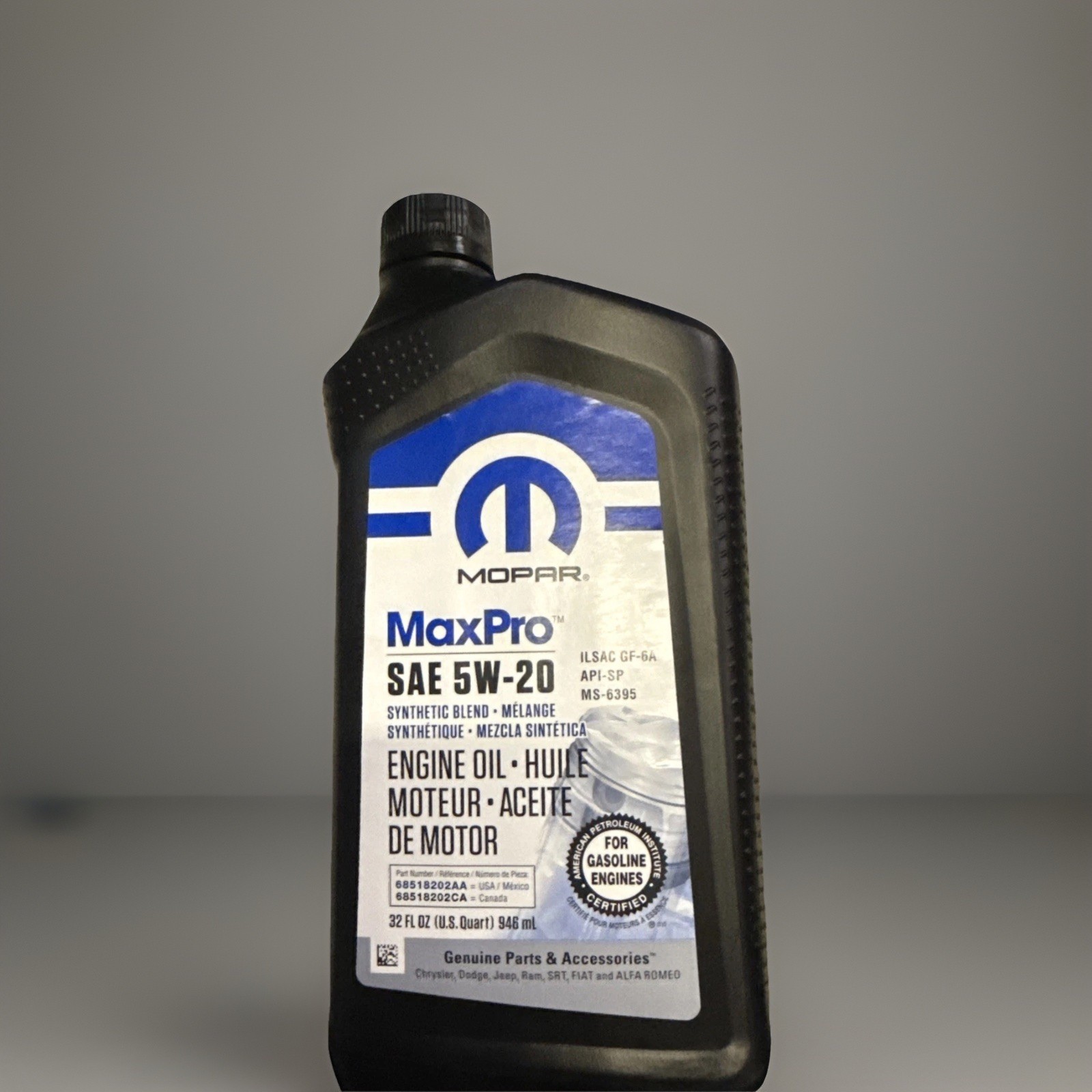 Moose Genuine OEM 0W-20 Synthetic Blend Engine Oil 1-Qt Max Pro